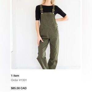 The Priv Brand - Women's Olive Green Overalls